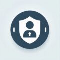Icon depicting a person inside a shield with a lock symbol, reflecting digital security services in Perth and suggesting robust privacy protection.