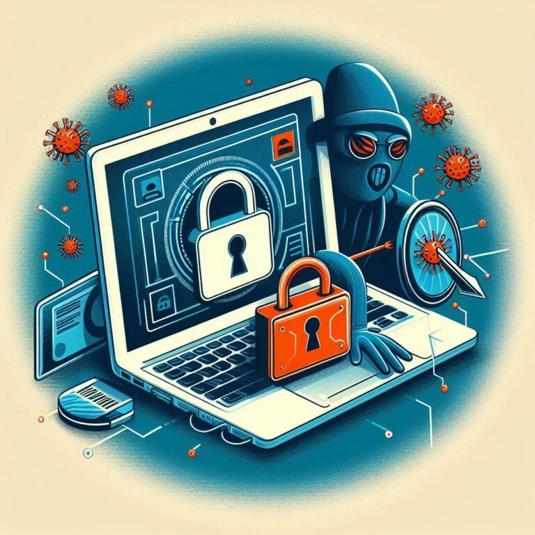 Virus Laptop Bank Fraud Steps_ Secure Your Bank Details Now