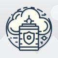 Illustration of a cloud and shield symbol, conveying network security and cloud protection, ideal for businesses exploring IT solutions or cloud migration in Perth.