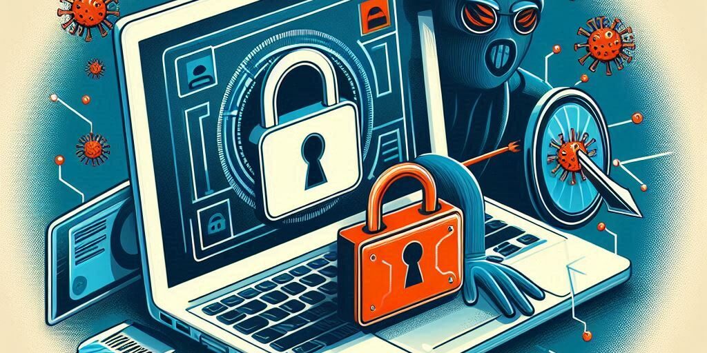 Virus Laptop Bank Fraud Steps_ Secure Your Bank Details Now